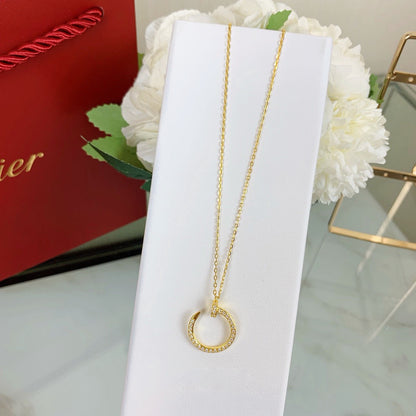 [Clover Jewelry]JUSTE NECKLACE FULL DIAMOND