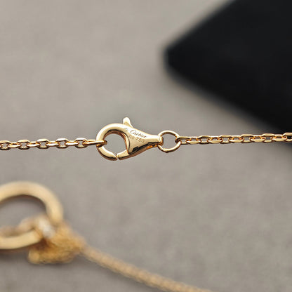 [Clover Jewelry]JUSTE NECKLACE HALF DIAMOND
