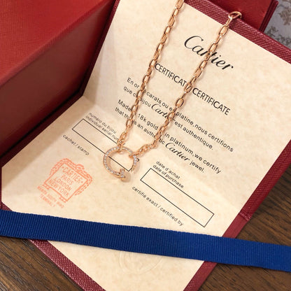 [Clover Jewelry]JUSTE NECKLACE FULL DIAMONDS