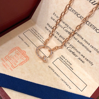 [Clover Jewelry]JUSTE NECKLACE FULL DIAMONDS