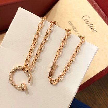 [Clover Jewelry]JUSTE NECKLACE FULL DIAMONDS