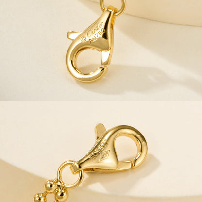 [Clover Jewelry]TRINITY LARGE FULL DIAMOND  NECKLACE