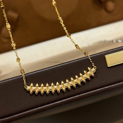[Clover Jewelry]CLASH  SMALL FULL DIAMOND NECKLACE