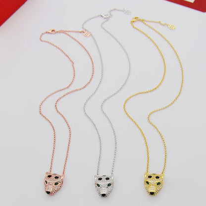[Clover Jewelry]PANTHERE FULL DIAMOND NECKLACE