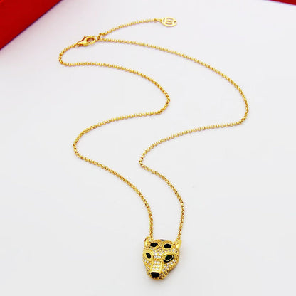 [Clover Jewelry]PANTHERE FULL DIAMOND NECKLACE