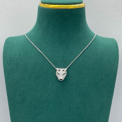 [Clover Jewelry]PANTHERE FULL DIAMOND NECKLACE