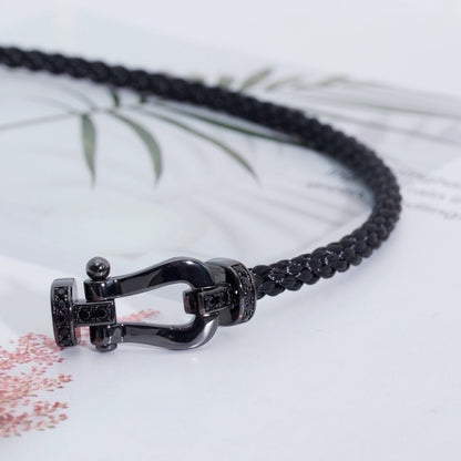 [Clover Jewelry]FORCE LARGE SERIES HORSESHOE BLACK SAMURAI BRACELET