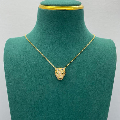 [Clover Jewelry]PANTHERE FULL DIAMOND NECKLACE