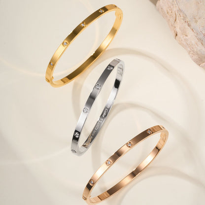 [Clover Jewelry]LOVE BRACELET 3.65MM 10 DIAMONDS