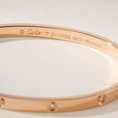 [Clover Jewelry]LOVE BRACELET 3.65MM 10 DIAMONDS