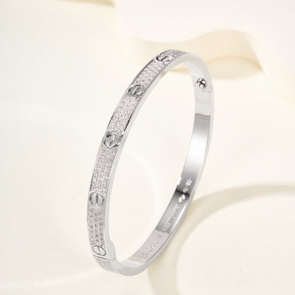 [Clover Jewelry]LOVE BRACELET 4.8MM DIAMOND-PAVED