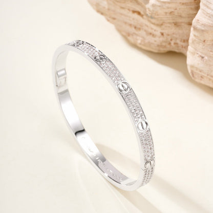 [Clover Jewelry]LOVE BRACELET 4.8MM DIAMOND-PAVED