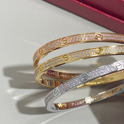[Clover Jewelry]LOVE BRACELET 3.65MM DIAMOND-PAVED