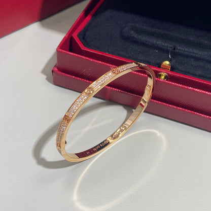 [Clover Jewelry]LOVE BRACELET 3.65MM DIAMOND-PAVED