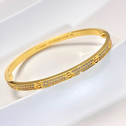 [Clover Jewelry]LOVE BRACELET 3.65MM DIAMOND-PAVED