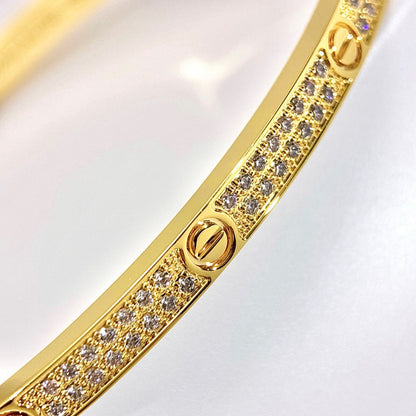 [Clover Jewelry]LOVE BRACELET 3.65MM DIAMOND-PAVED