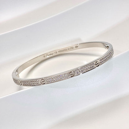 [Clover Jewelry]LOVE BRACELET 3.65MM DIAMOND-PAVED