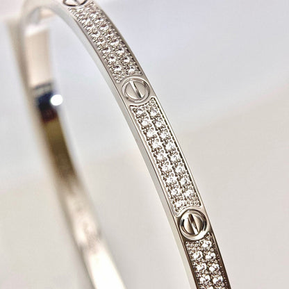 [Clover Jewelry]LOVE BRACELET 3.65MM DIAMOND-PAVED