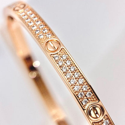 [Clover Jewelry]LOVE BRACELET 3.65MM DIAMOND-PAVED