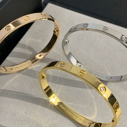 [Clover Jewelry]LOVE BRACELET 6.1MM 4 DIAMONDS