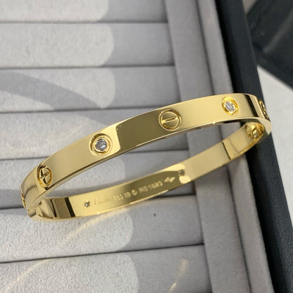 [Clover Jewelry]LOVE BRACELET 6.1MM 4 DIAMONDS