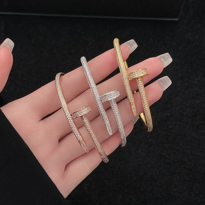 [Clover Jewelry]JUSTE BRACELET 3.5MM ALL DIAMONDS