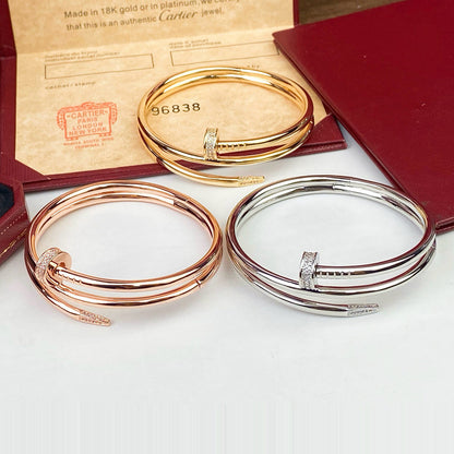 [Clover Jewelry]JUSTE BRACELET 3.5MM DOUBLE ROW DIAMOND