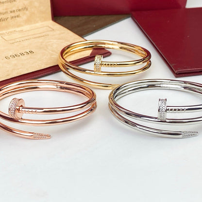 [Clover Jewelry]JUSTE BRACELET 3.5MM DOUBLE ROW DIAMOND