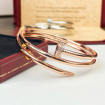 [Clover Jewelry]JUSTE BRACELET 3.5MM DOUBLE ROW DIAMOND