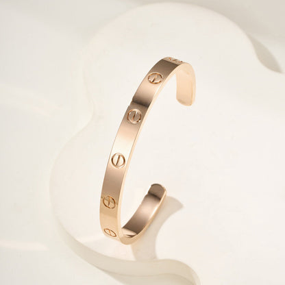 [Clover Jewelry]LOVE BRACELET 6.1MM OPEN CUFF