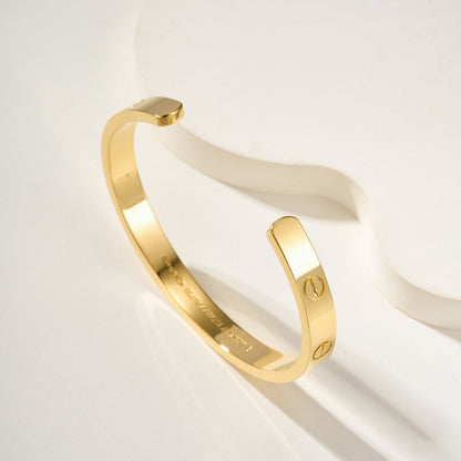 [Clover Jewelry]LOVE BRACELET 6.1MM OPEN CUFF