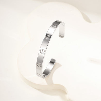 [Clover Jewelry]LOVE BRACELET 6.1MM OPEN CUFF