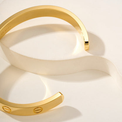 [Clover Jewelry]LOVE BRACELET 6.1MM OPEN CUFF