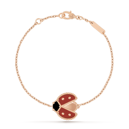[Clover Jewelry]LUCKY SPRING 1 MOTIF PINK GOLD BRACELET