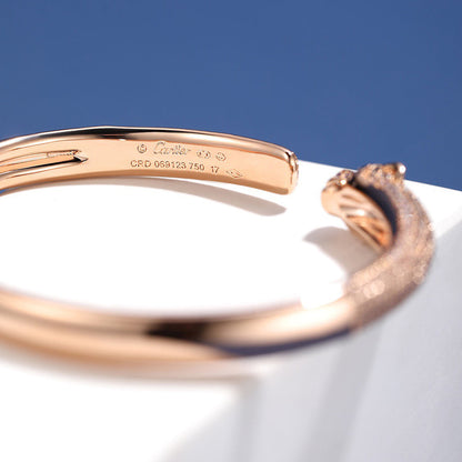 [Clover Jewelry]PANTHERE FULL DIAMOND OPEN BRACELET