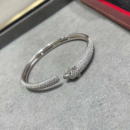 [Clover Jewelry]PANTHERE FULL DIAMOND OPEN BRACELET
