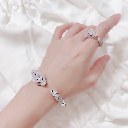 [Clover Jewelry]PANTHERE BIG BRACELET DIAMONDS