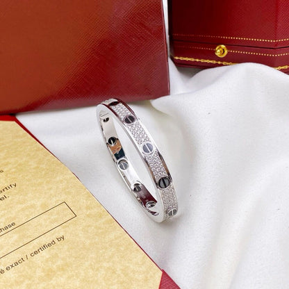 [Clover Jewelry]LOVE BRACELET 6.1MM DIAMOND-PAVED CERAMIC