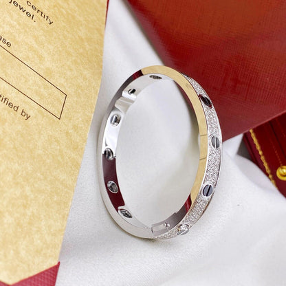 [Clover Jewelry]LOVE BRACELET 6.1MM DIAMOND-PAVED CERAMIC