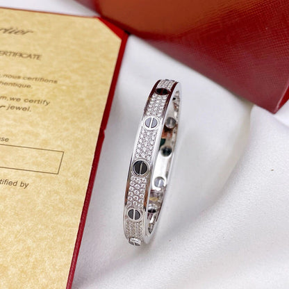 [Clover Jewelry]LOVE BRACELET 6.1MM DIAMOND-PAVED CERAMIC