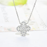 [Clover Jewelry]LOOP NECKLACE FULL MOTIF DIAMOND 16MM MULTIPLE COLORS