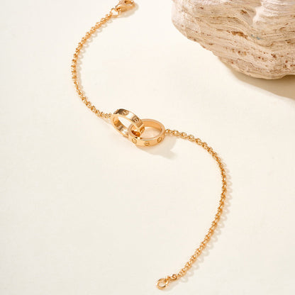 [Clover Jewelry]LOVE BRACELET DOUBLE RING