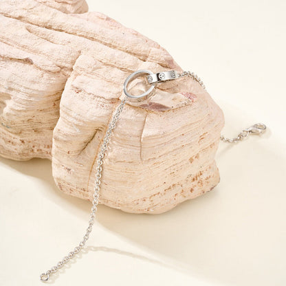 [Clover Jewelry]LOVE BRACELET DOUBLE RING