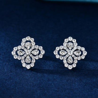 [Clover Jewelry]LOOP EARRINGS FULL MOTIF DIAMOND 16MM