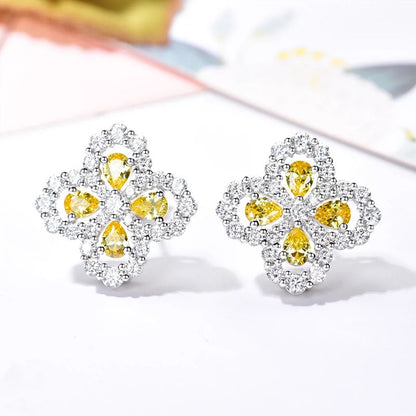 [Clover Jewelry]LOOP EARRINGS FULL MOTIF DIAMOND 16MM