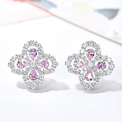 [Clover Jewelry]LOOP EARRINGS FULL MOTIF DIAMOND 16MM