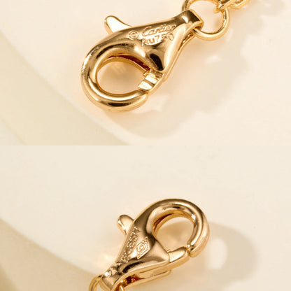[Clover Jewelry]LOVE DOUBLE RING FULL DIAMOND BRACELET