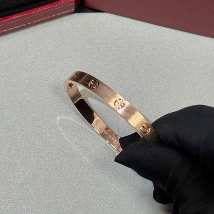 [Clover Jewelry]LOVE BRACELET 6.1MM BRUSHED