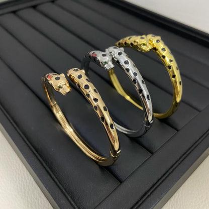 [Clover Jewelry]PANTHERE DOUBLE HEADED OPEN BRACELET