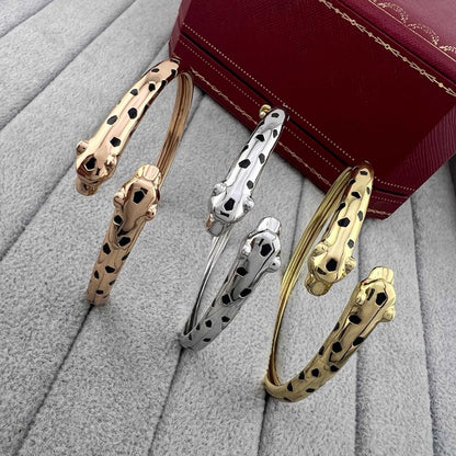 [Clover Jewelry]PANTHERE DOUBLE HEADED OPEN BRACELET